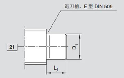 端部支承用于21型絲杠端部