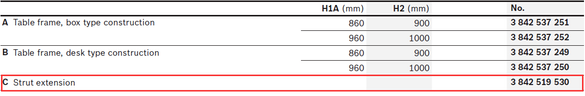 3842519530 支撐延長(zhǎng) 結(jié)構(gòu)圖