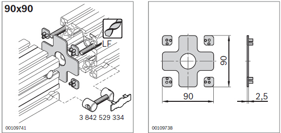 3842510145 密封件90*90 結(jié)構(gòu)圖