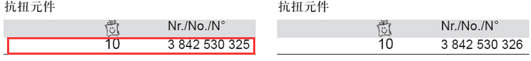 3842530325 抗扭元件 結(jié)構(gòu)圖