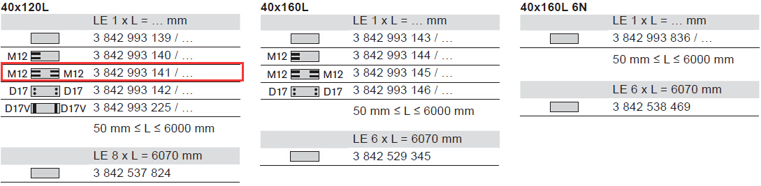 3842993141 支撐型材40*120L 結(jié)構(gòu)圖