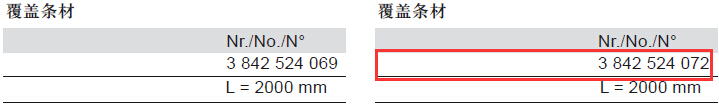 3842524072 封條型材 結構圖
