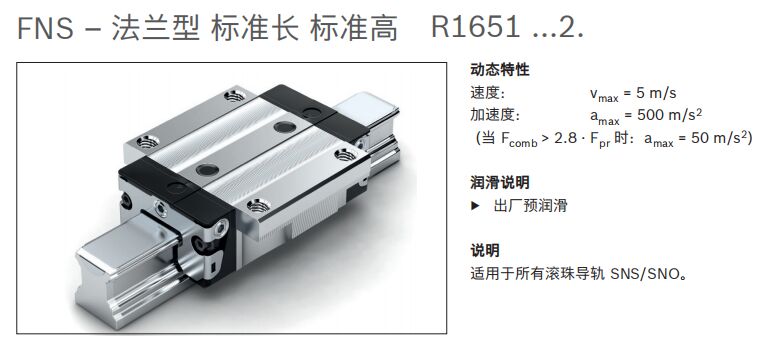 德國力士樂R165181420導(dǎo)軌滑塊簡介圖